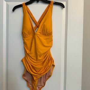 J Crew ruched one piece size 10